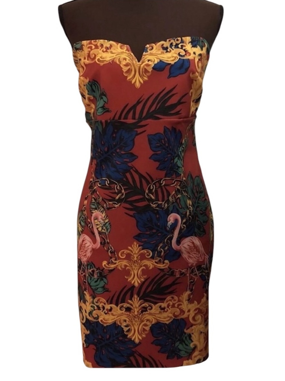 URBAN OUTFITTERS UO x Pomme Chan Donnie Strapless Graphic Mini Dress Size L